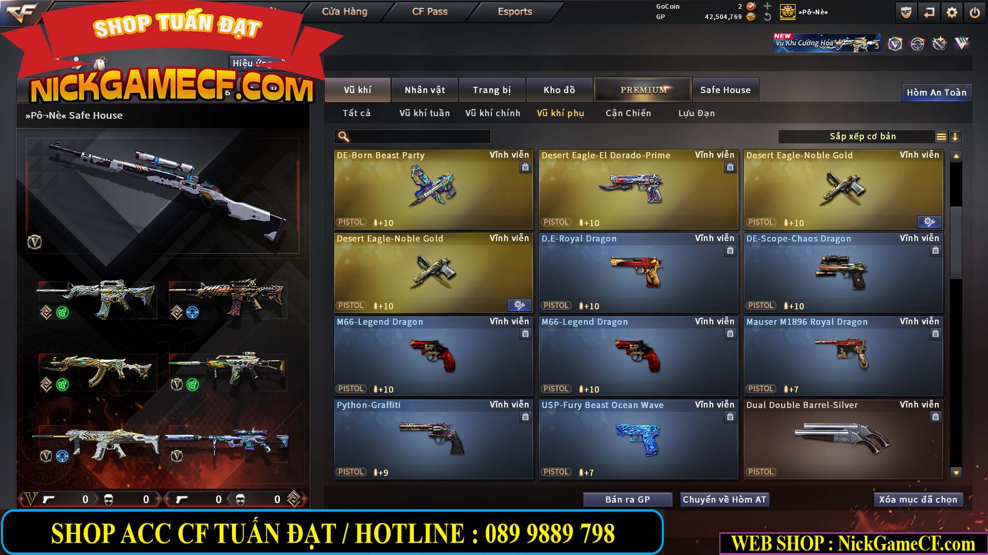 MÃ CF15270 - GIÁ : 7M5 - CHIẾN C4 XỊN - 55 VIP - GẦN VIP7