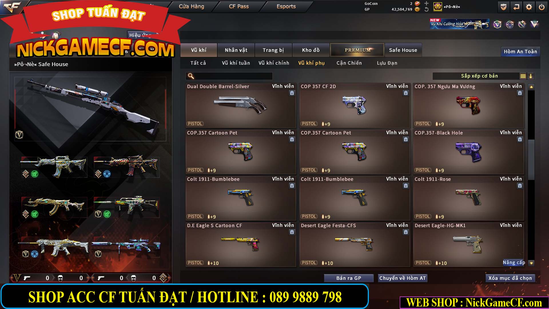 MÃ CF15270 - GIÁ : 7M5 - CHIẾN C4 XỊN - 55 VIP - GẦN VIP7