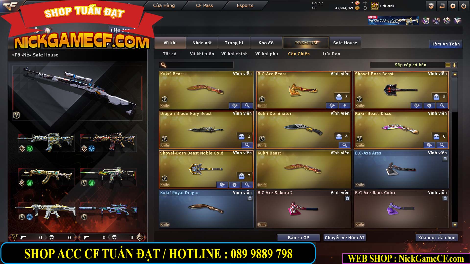 MÃ CF15270 - GIÁ : 7M5 - CHIẾN C4 XỊN - 55 VIP - GẦN VIP7