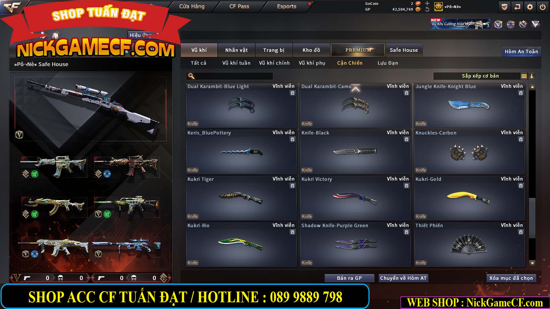 MÃ CF15270 - GIÁ : 7M5 - CHIẾN C4 XỊN - 55 VIP - GẦN VIP7