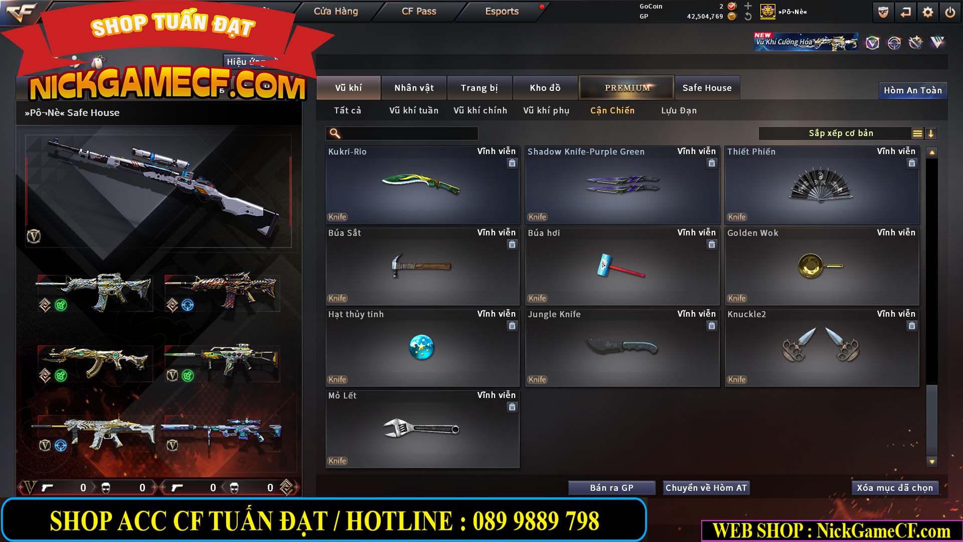 MÃ CF15270 - GIÁ : 7M5 - CHIẾN C4 XỊN - 55 VIP - GẦN VIP7