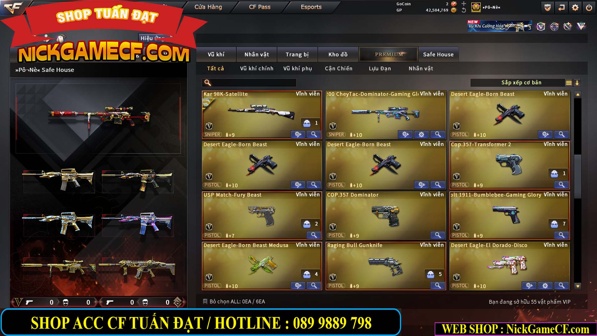 MÃ CF15270 - GIÁ : 7M5 - CHIẾN C4 XỊN - 55 VIP - GẦN VIP7