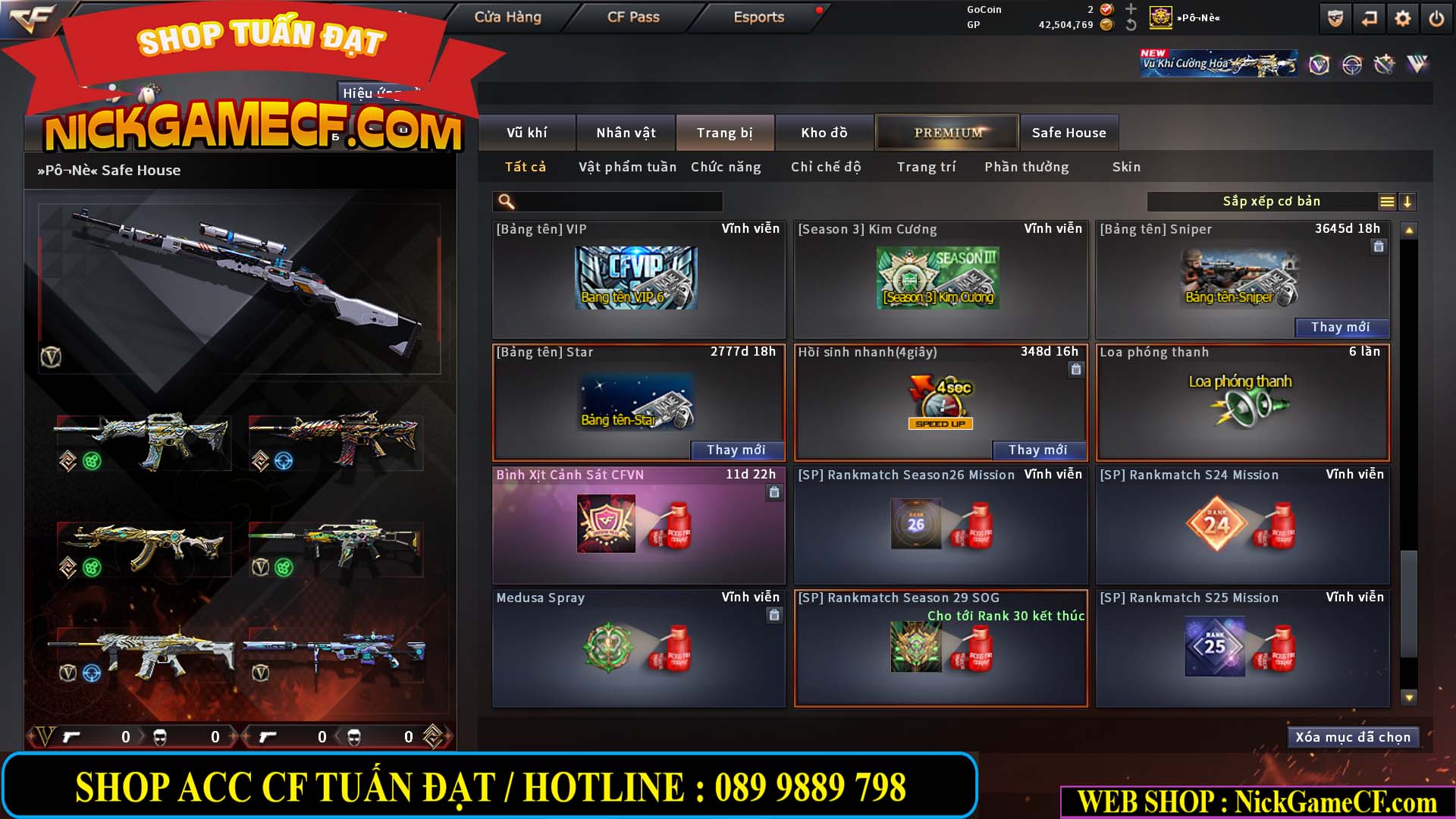 MÃ CF15270 - GIÁ : 7M5 - CHIẾN C4 XỊN - 55 VIP - GẦN VIP7