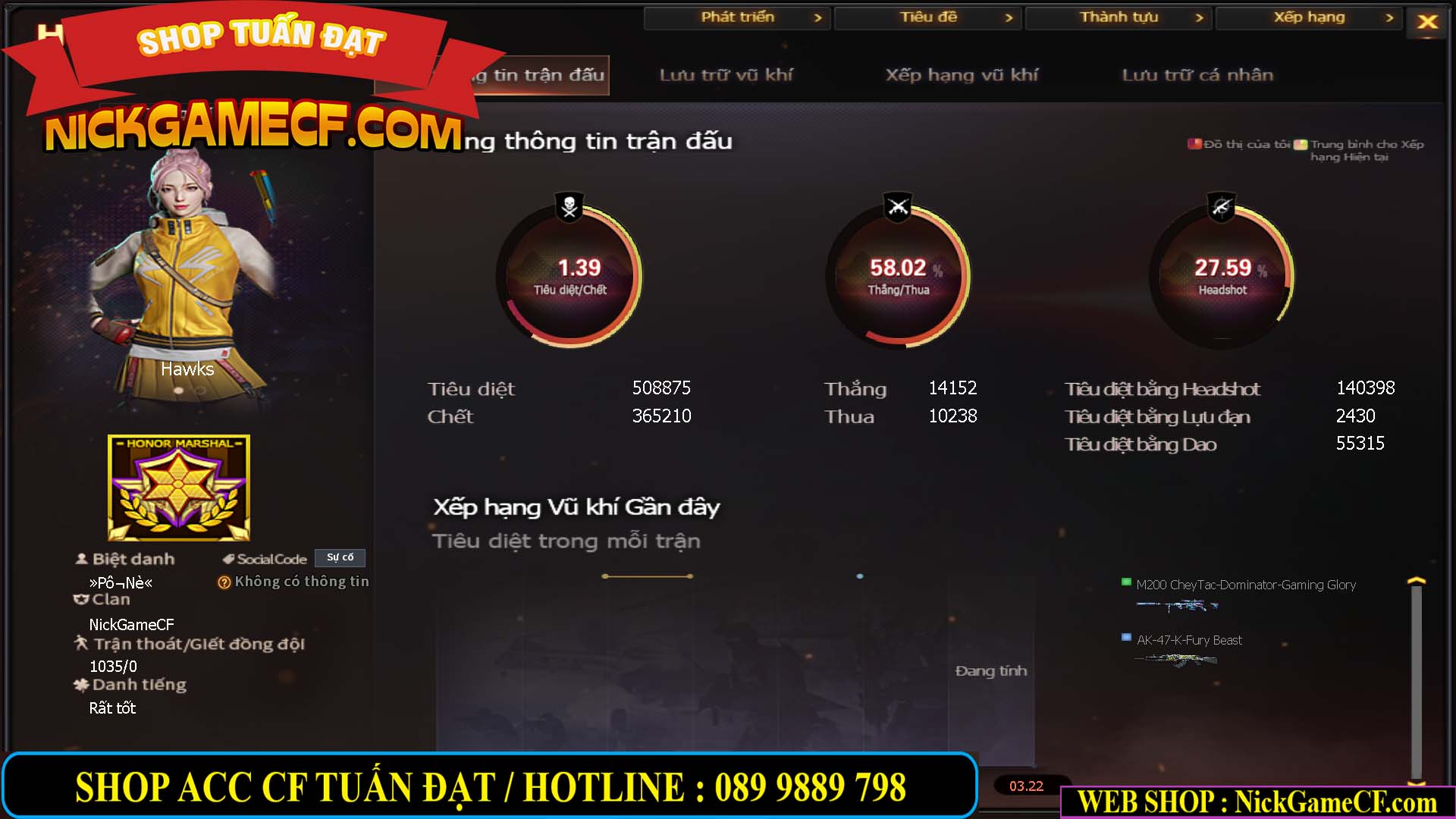 MÃ CF15270 - GIÁ : 7M5 - CHIẾN C4 XỊN - 55 VIP - GẦN VIP7