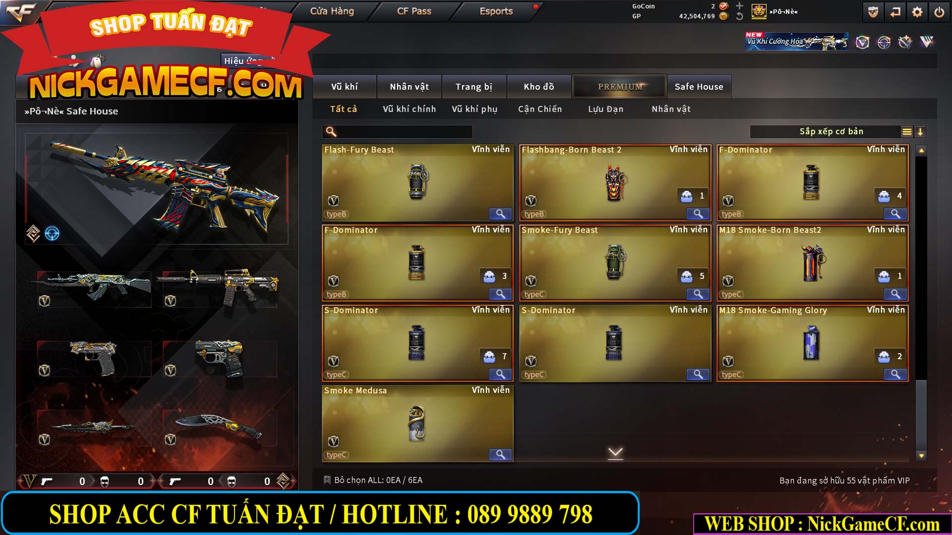 MÃ CF15270 - GIÁ : 7M5 - CHIẾN C4 XỊN - 55 VIP - GẦN VIP7