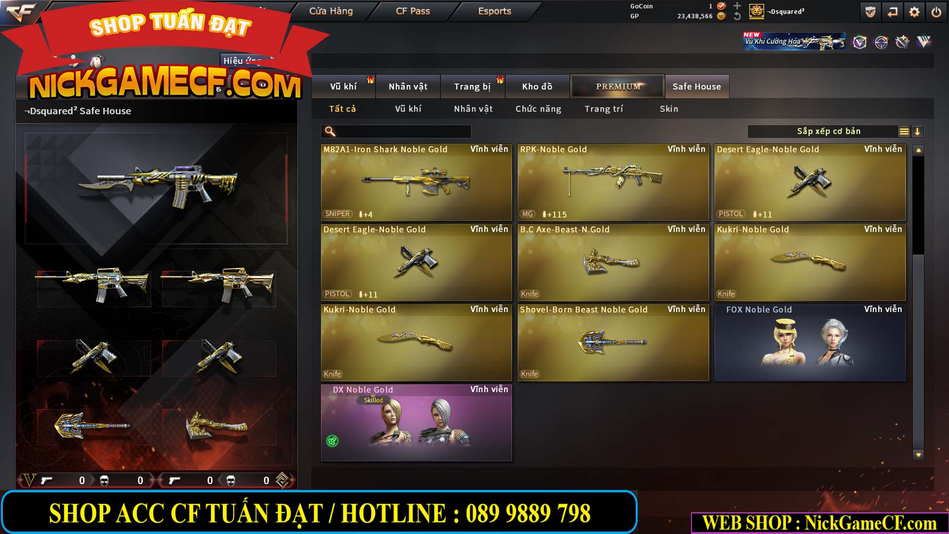 MÃ CF15275 - GIÁ : 7M5 - FULL ZOM - C4 - 63 VIP - VIP6