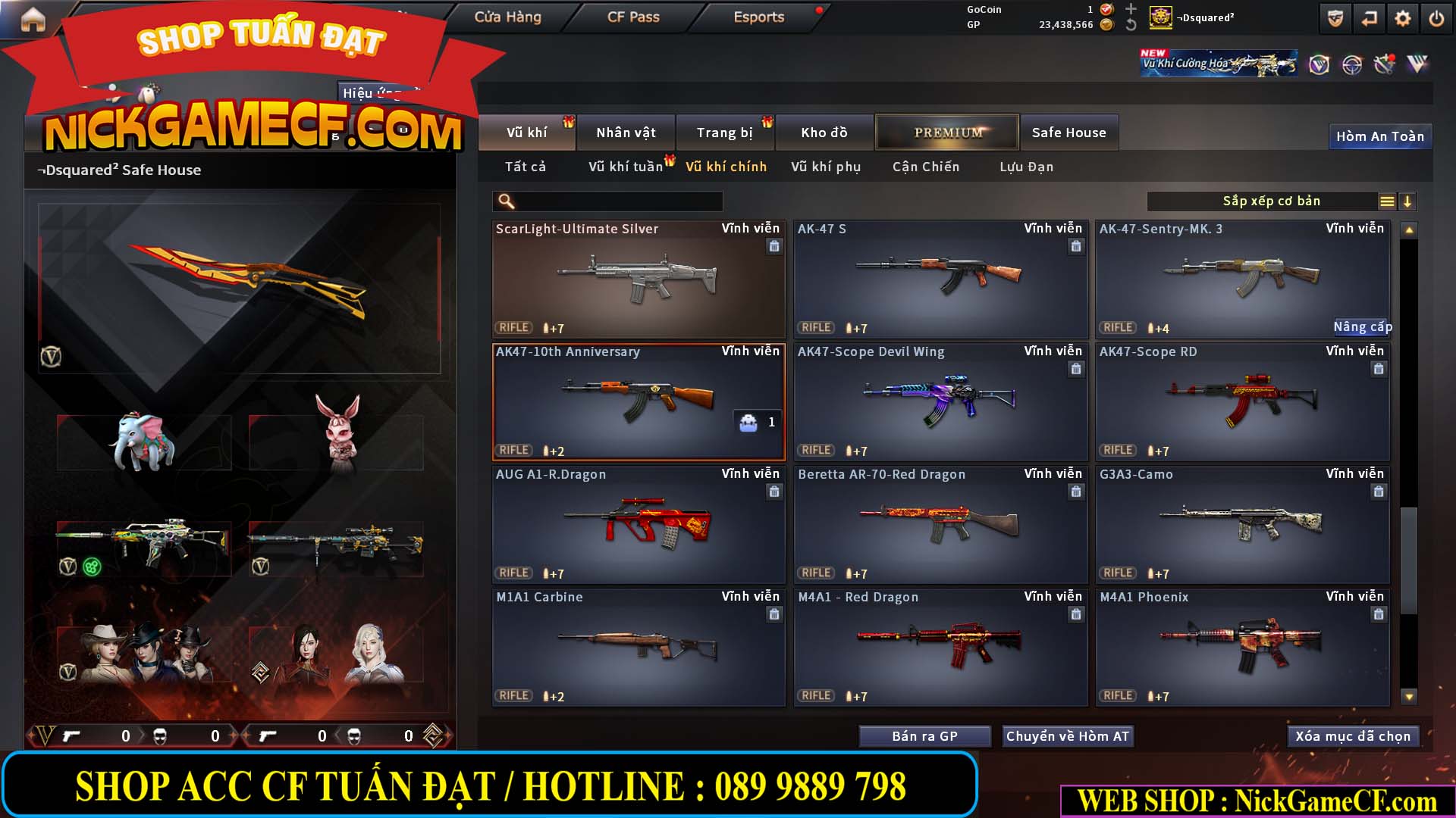 MÃ CF15275 - GIÁ : 7M5 - FULL ZOM - C4 - 63 VIP - VIP6