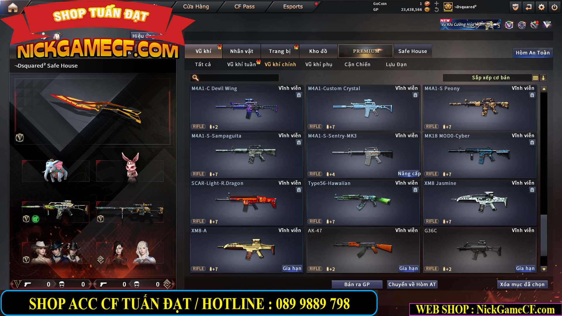 MÃ CF15275 - GIÁ : 7M5 - FULL ZOM - C4 - 63 VIP - VIP6