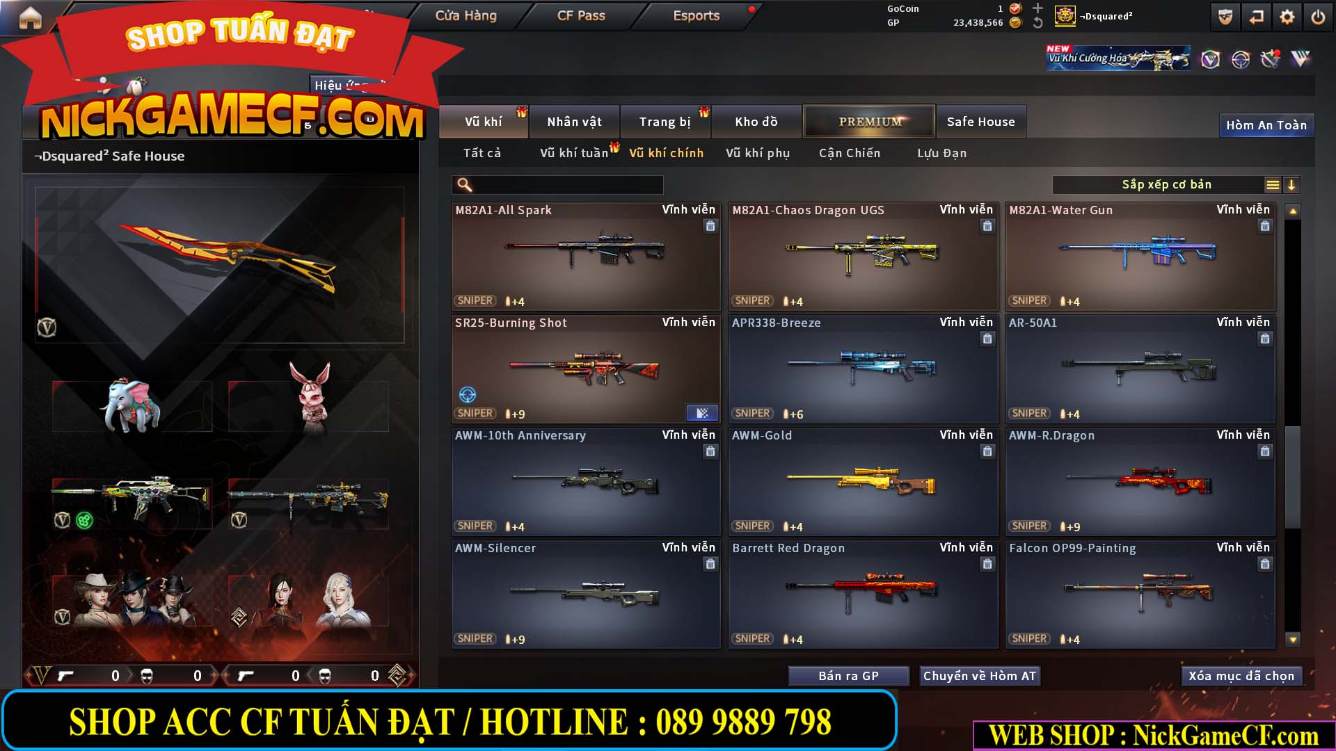 MÃ CF15275 - GIÁ : 7M5 - FULL ZOM - C4 - 63 VIP - VIP6