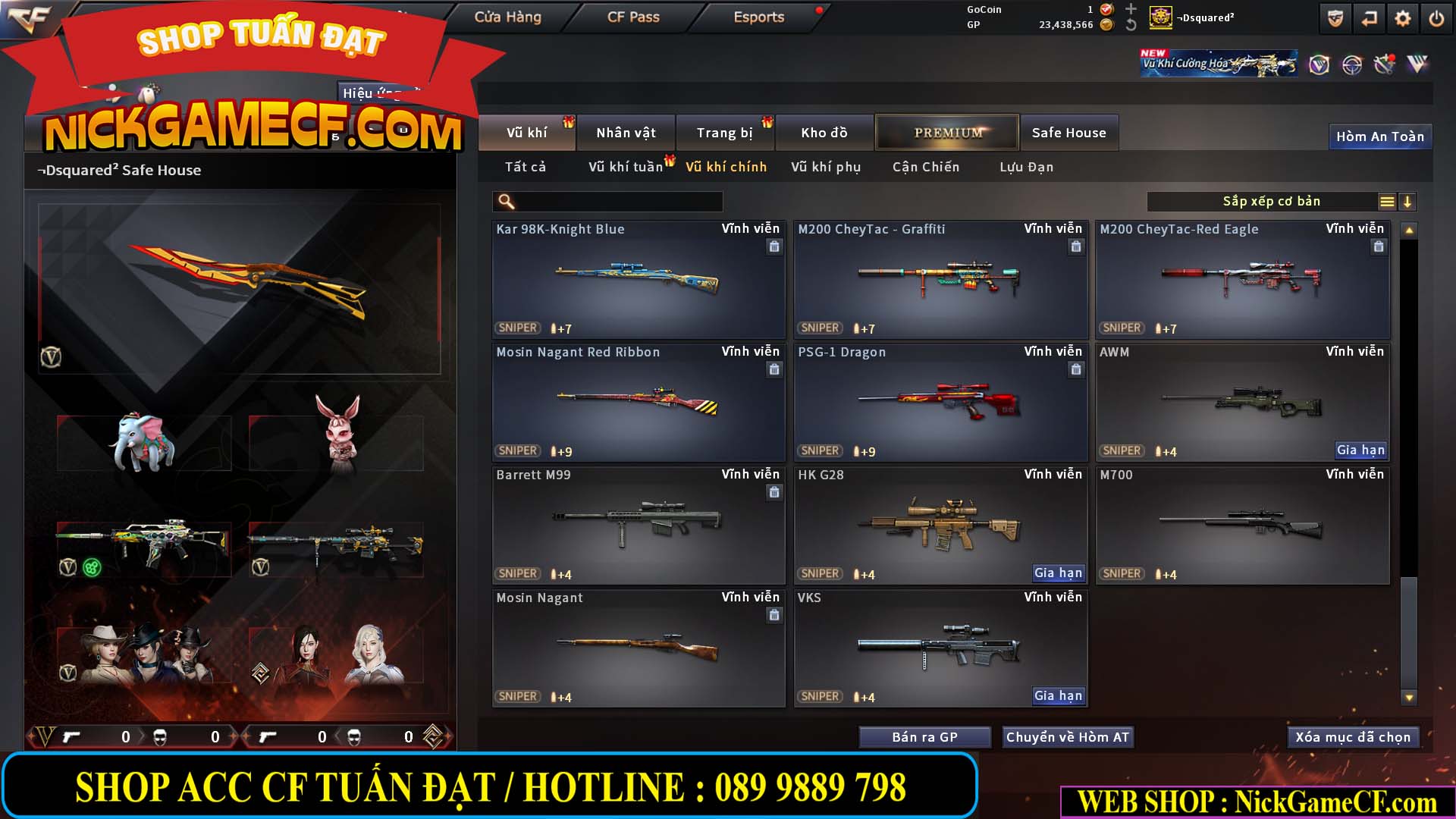 MÃ CF15275 - GIÁ : 7M5 - FULL ZOM - C4 - 63 VIP - VIP6