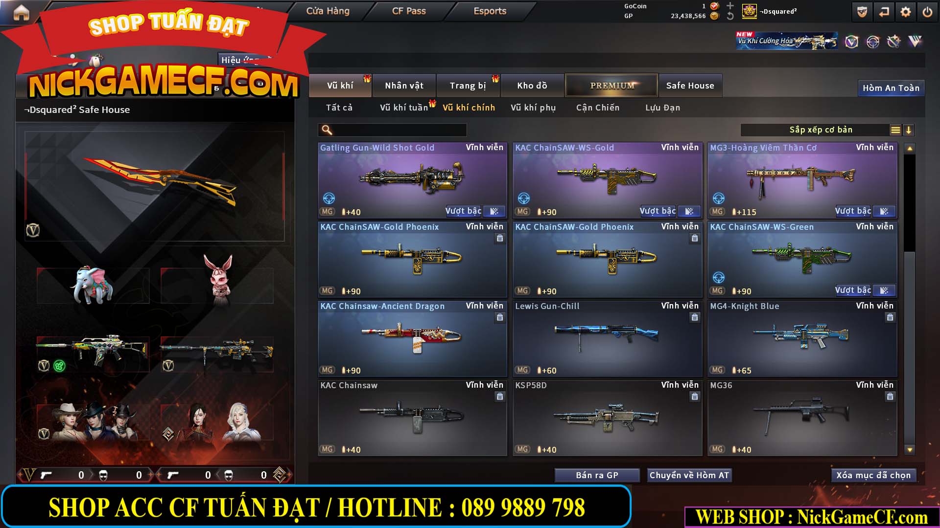 MÃ CF15275 - GIÁ : 7M5 - FULL ZOM - C4 - 63 VIP - VIP6