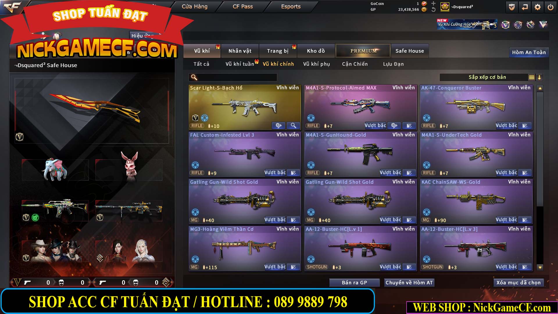 MÃ CF15275 - GIÁ : 7M5 - FULL ZOM - C4 - 63 VIP - VIP6