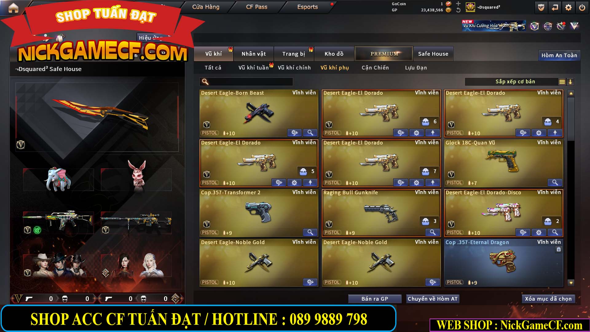 MÃ CF15275 - GIÁ : 7M5 - FULL ZOM - C4 - 63 VIP - VIP6