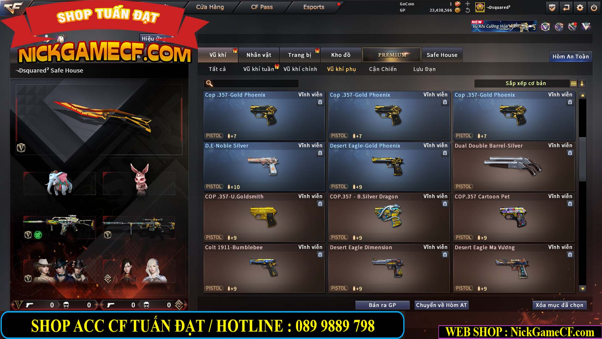 MÃ CF15275 - GIÁ : 7M5 - FULL ZOM - C4 - 63 VIP - VIP6