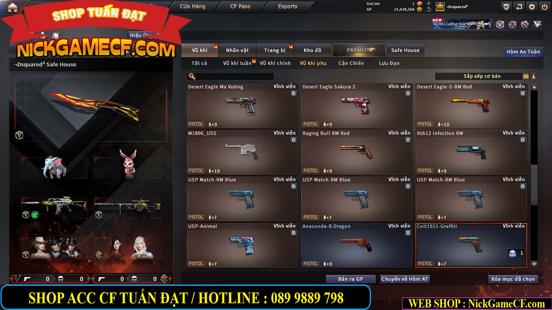 MÃ CF15275 - GIÁ : 7M5 - FULL ZOM - C4 - 63 VIP - VIP6