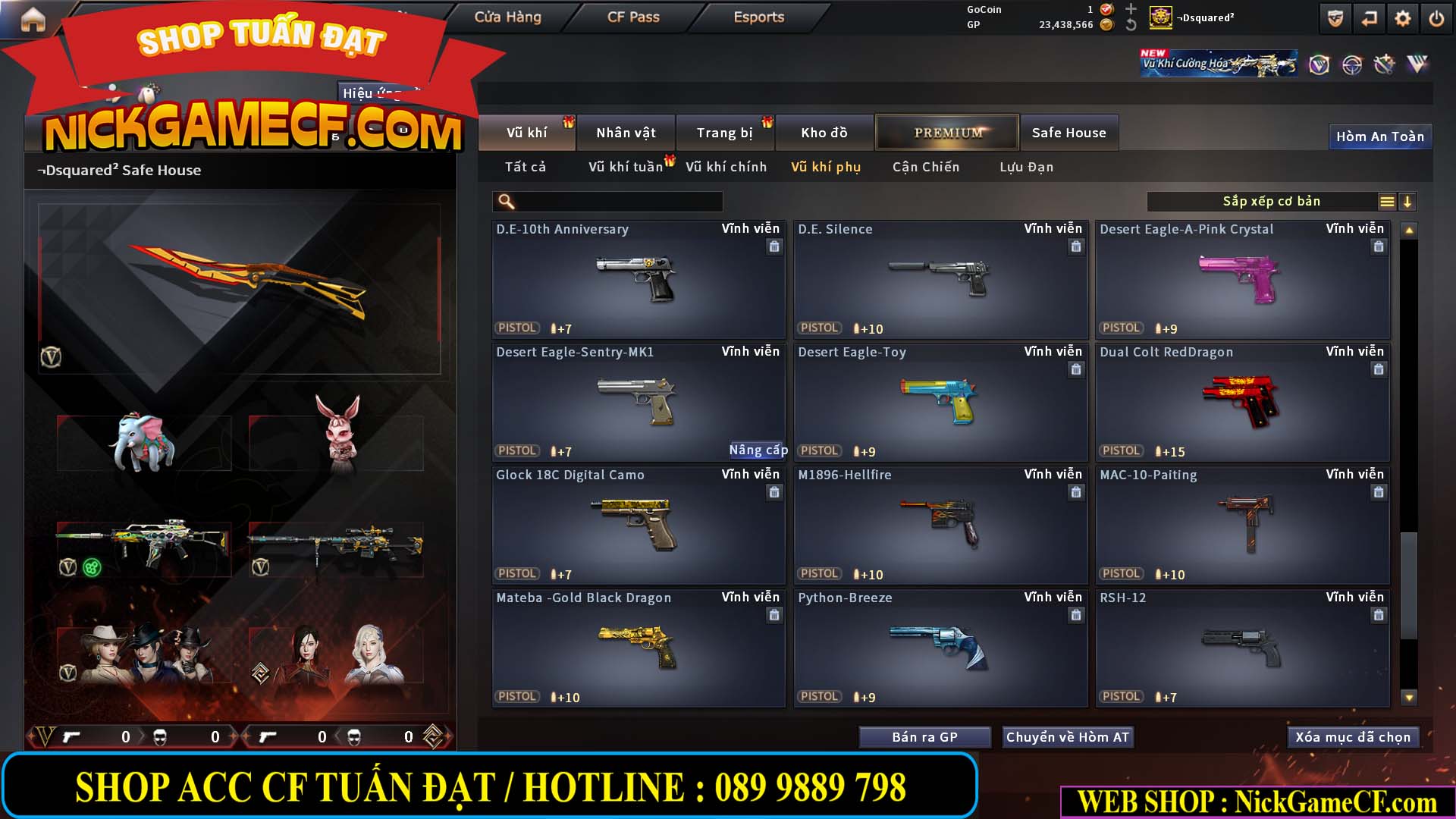 MÃ CF15275 - GIÁ : 7M5 - FULL ZOM - C4 - 63 VIP - VIP6