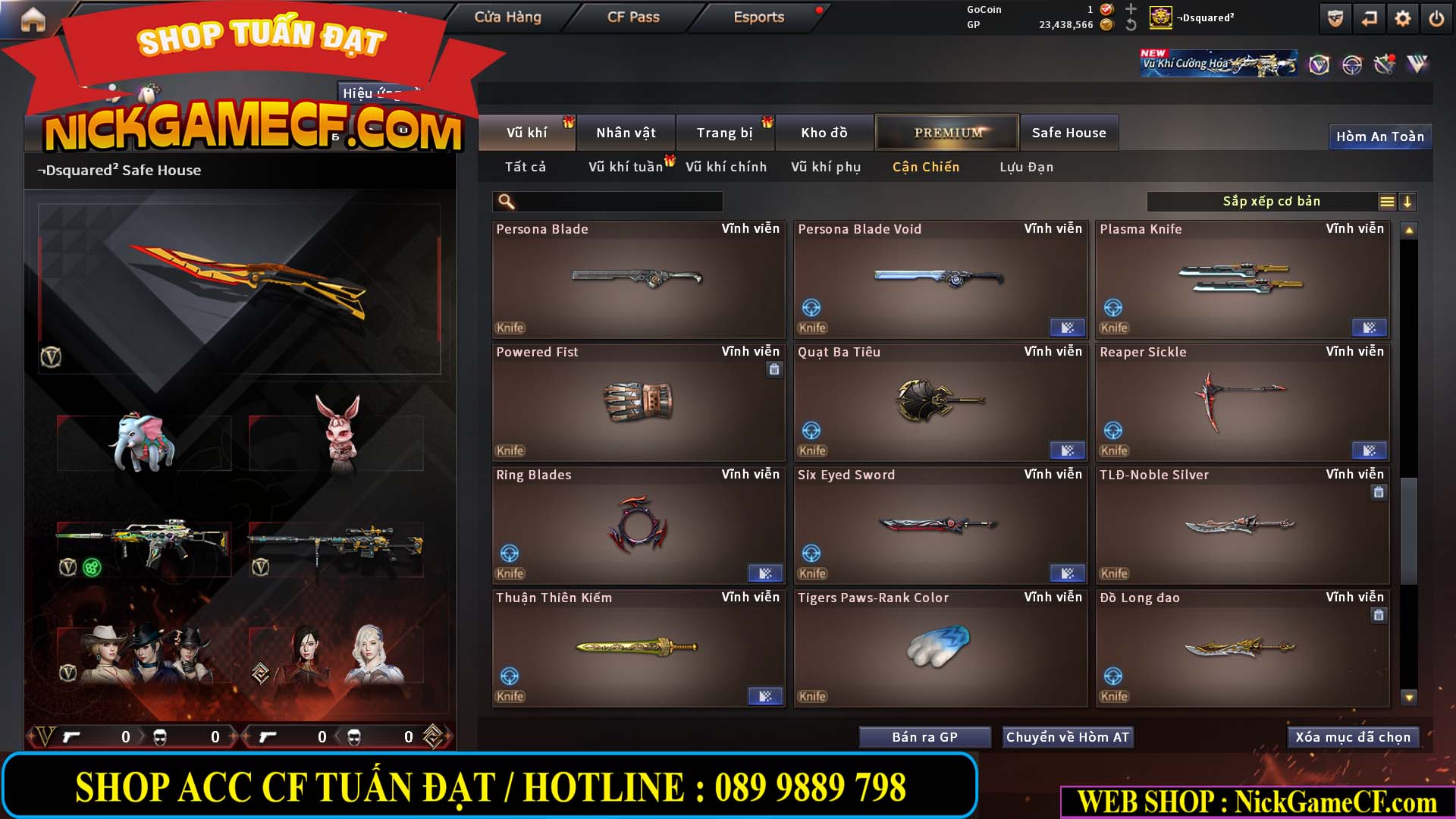 MÃ CF15275 - GIÁ : 7M5 - FULL ZOM - C4 - 63 VIP - VIP6