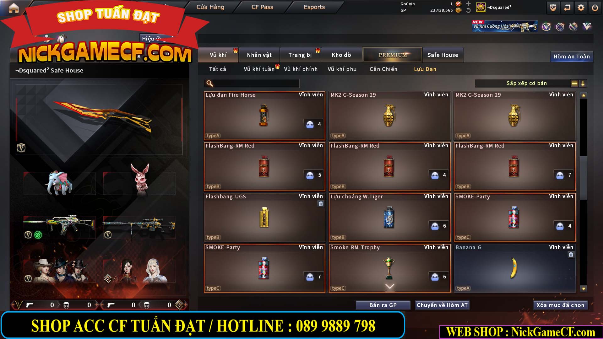 MÃ CF15275 - GIÁ : 7M5 - FULL ZOM - C4 - 63 VIP - VIP6