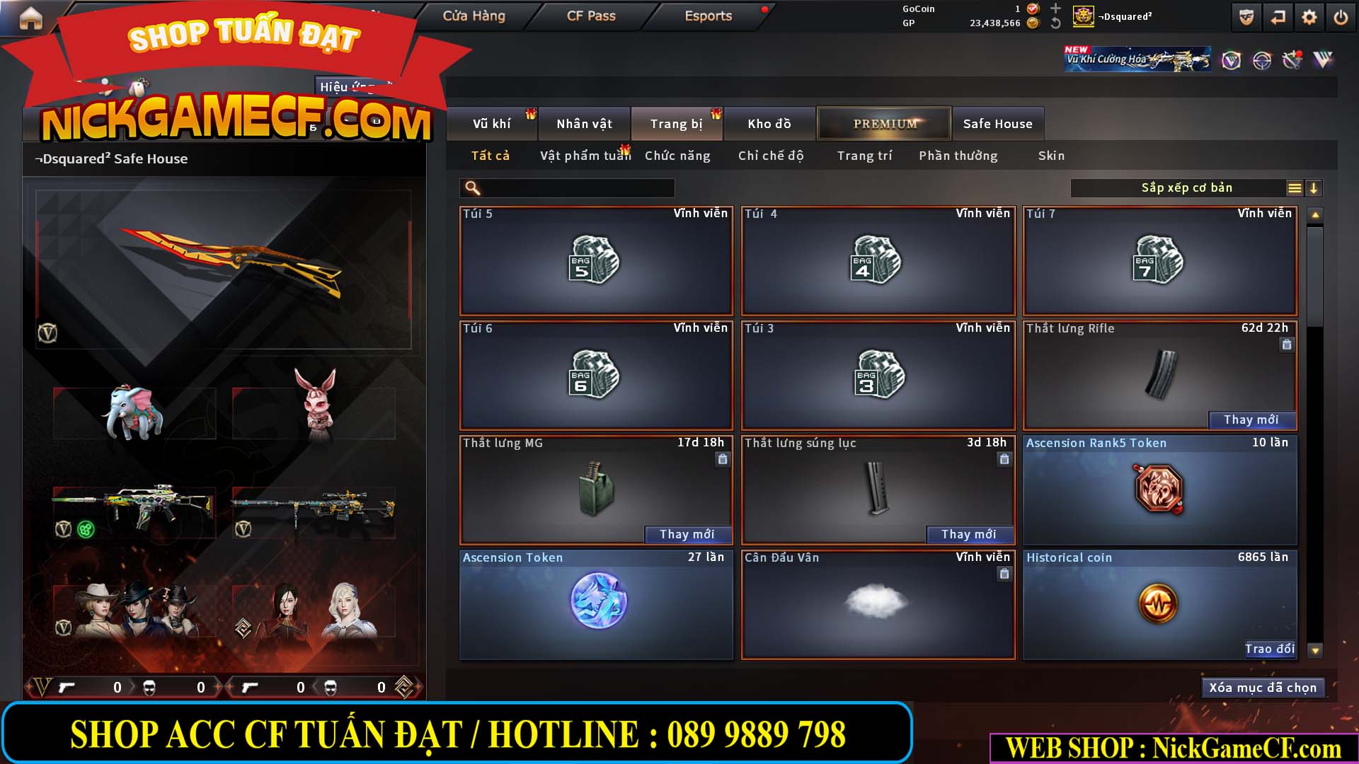 MÃ CF15275 - GIÁ : 7M5 - FULL ZOM - C4 - 63 VIP - VIP6