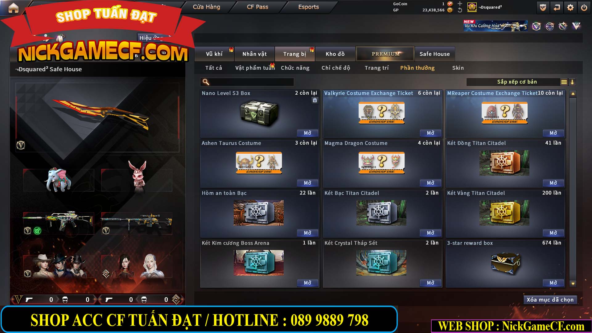 MÃ CF15275 - GIÁ : 7M5 - FULL ZOM - C4 - 63 VIP - VIP6