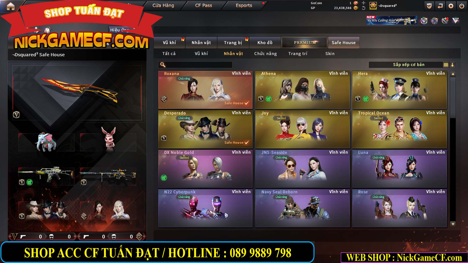 MÃ CF15275 - GIÁ : 7M5 - FULL ZOM - C4 - 63 VIP - VIP6