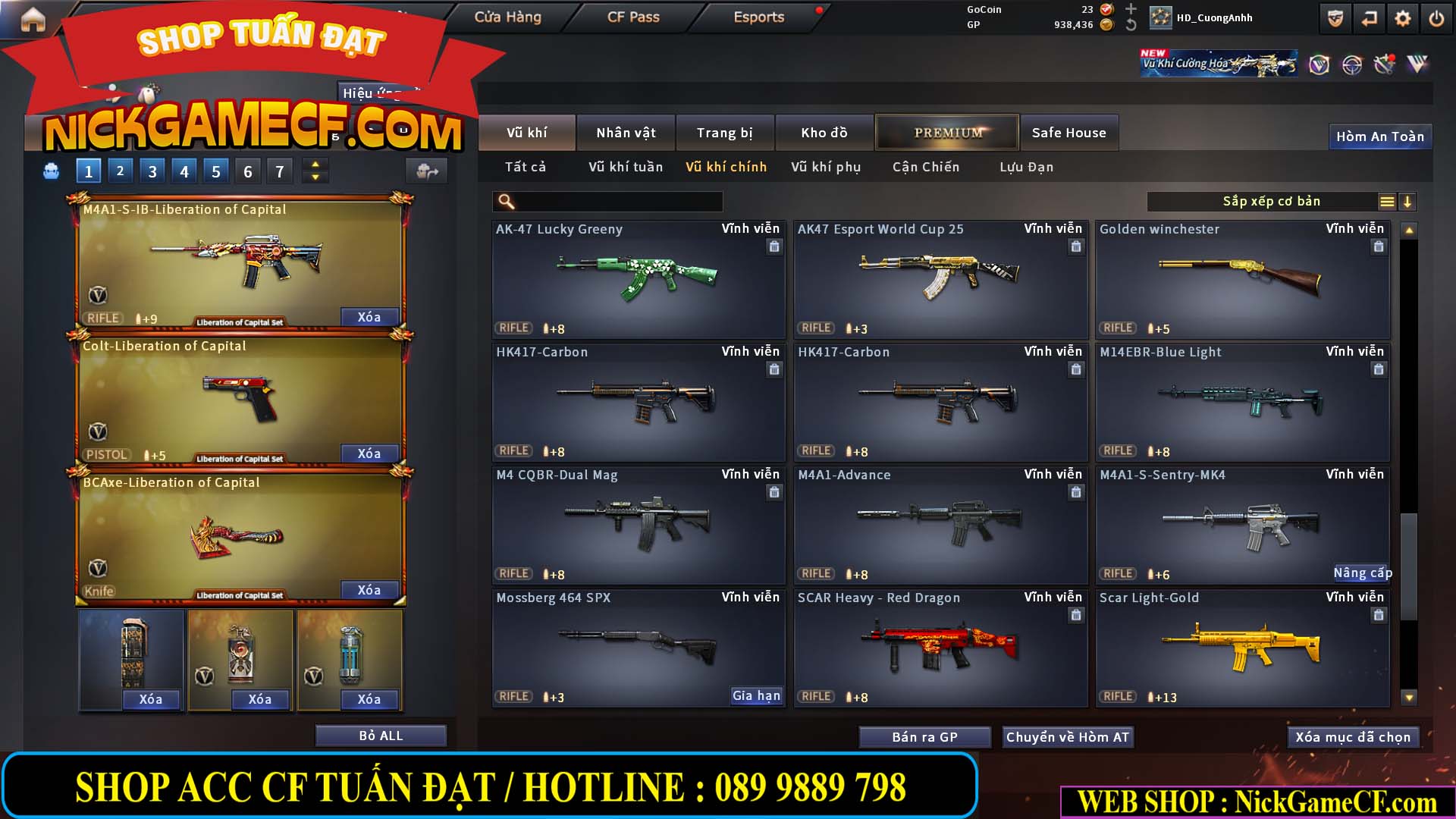 MÃ CF15276 - GIÁ : 2950K - CHIẾN C4 SIÊU XINH - 15 VIP - VIP5