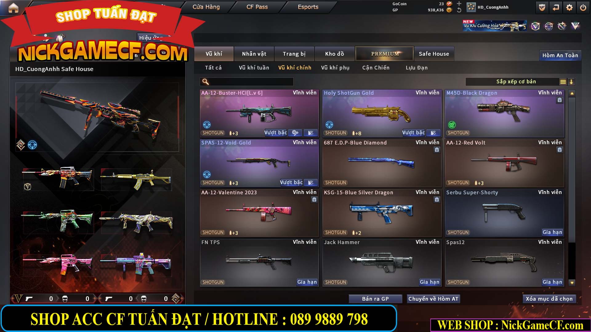 MÃ CF15276 - GIÁ : 2950K - CHIẾN C4 SIÊU XINH - 15 VIP - VIP5