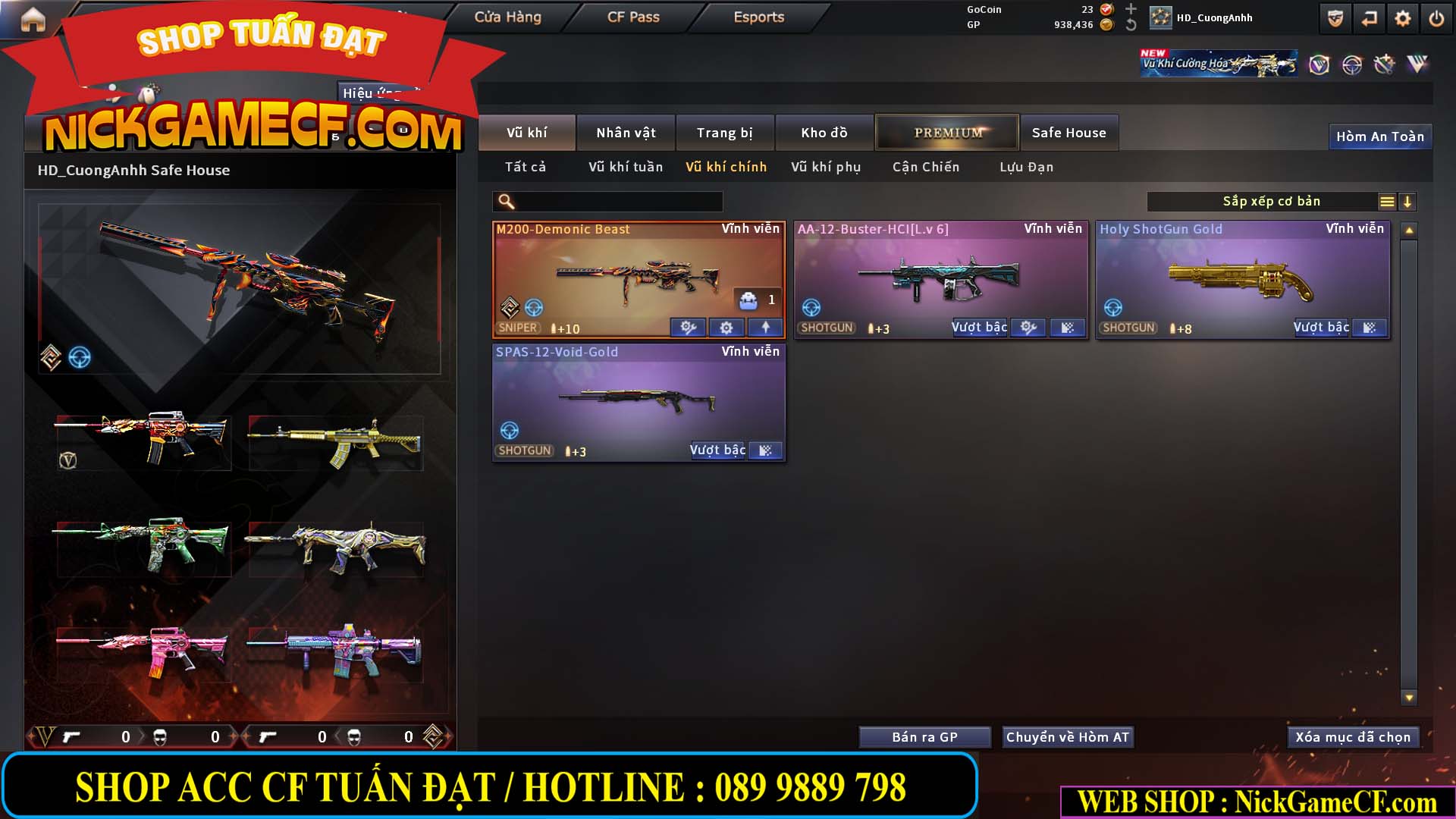 MÃ CF15276 - GIÁ : 2950K - CHIẾN C4 SIÊU XINH - 15 VIP - VIP5