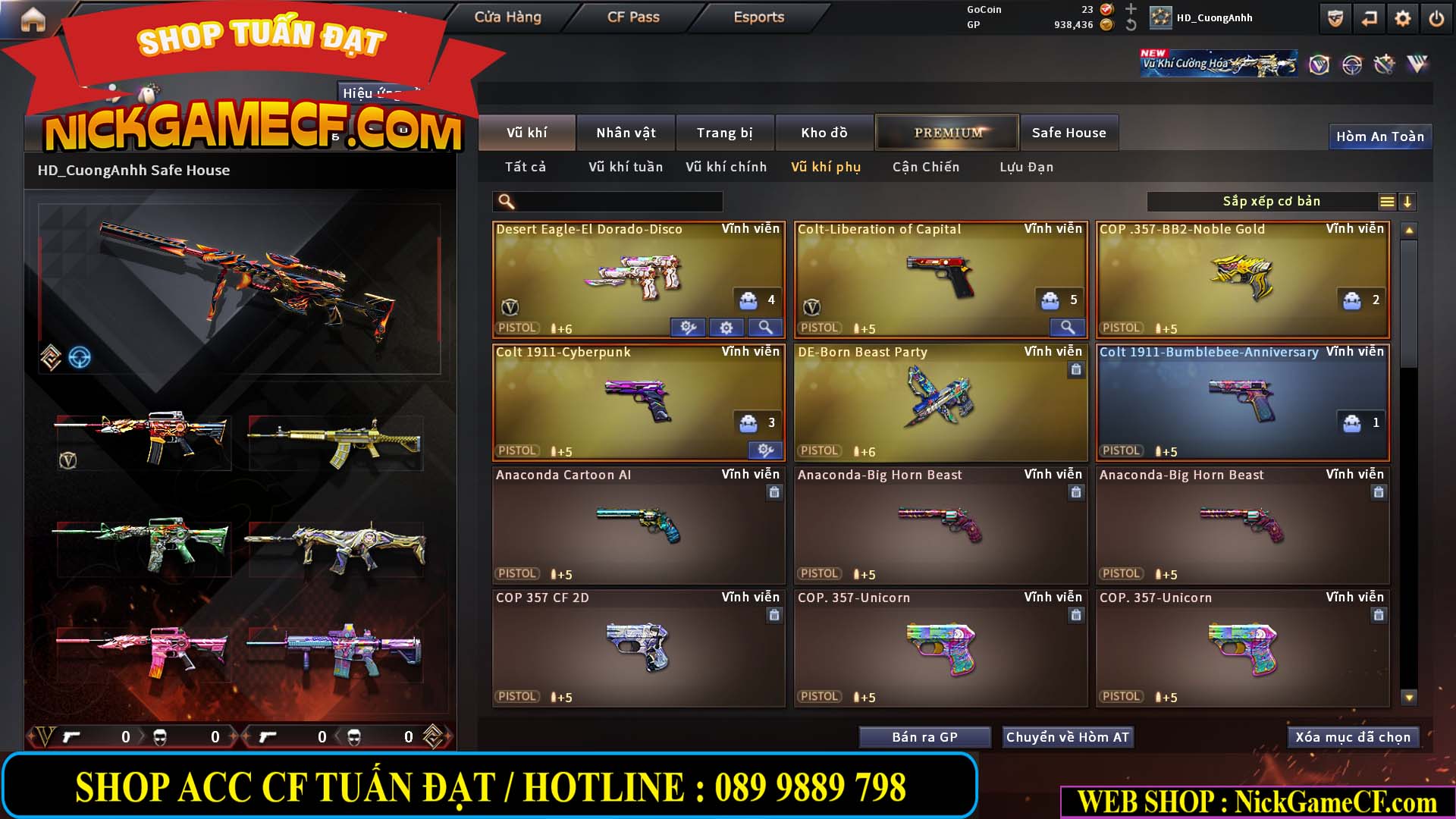 MÃ CF15276 - GIÁ : 2950K - CHIẾN C4 SIÊU XINH - 15 VIP - VIP5