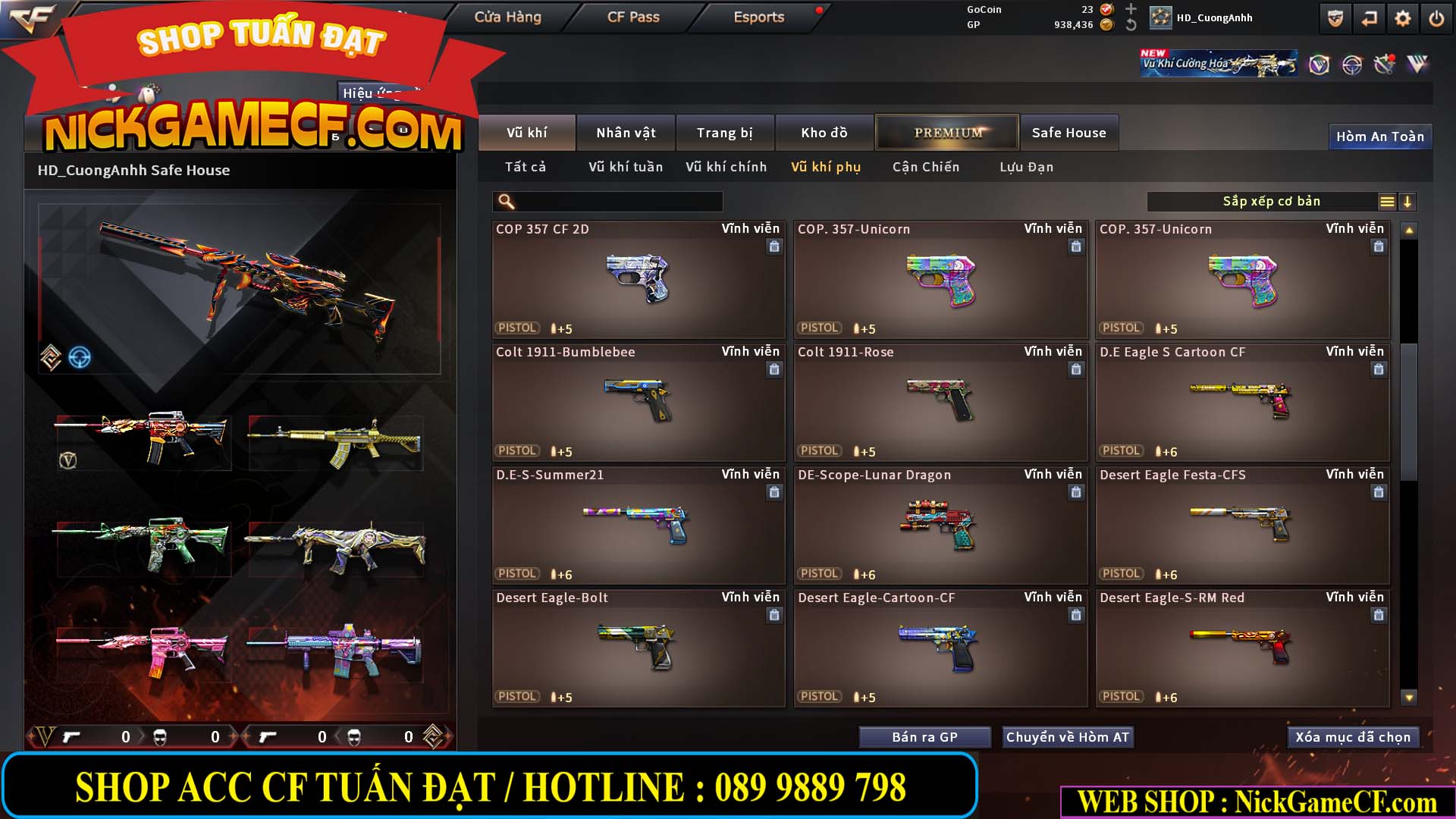 MÃ CF15276 - GIÁ : 2950K - CHIẾN C4 SIÊU XINH - 15 VIP - VIP5