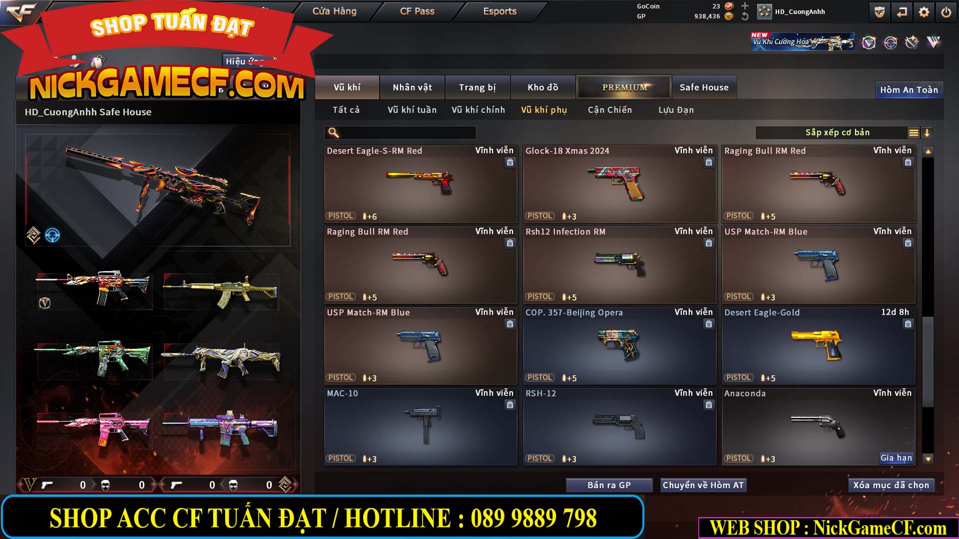 MÃ CF15276 - GIÁ : 2950K - CHIẾN C4 SIÊU XINH - 15 VIP - VIP5