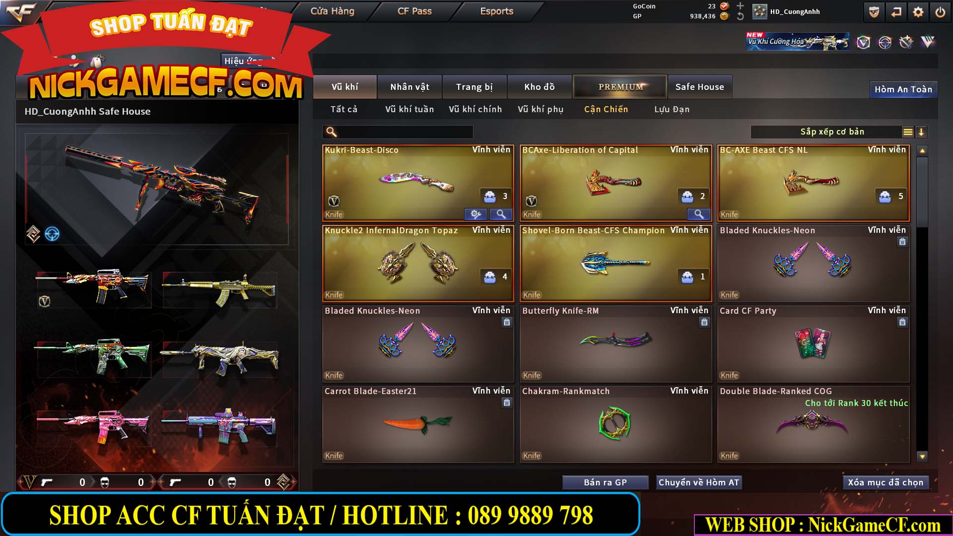 MÃ CF15276 - GIÁ : 2950K - CHIẾN C4 SIÊU XINH - 15 VIP - VIP5