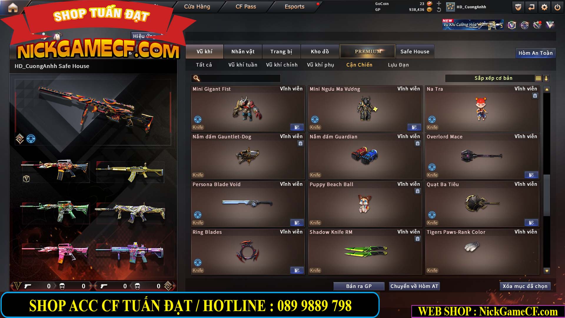 MÃ CF15276 - GIÁ : 2950K - CHIẾN C4 SIÊU XINH - 15 VIP - VIP5