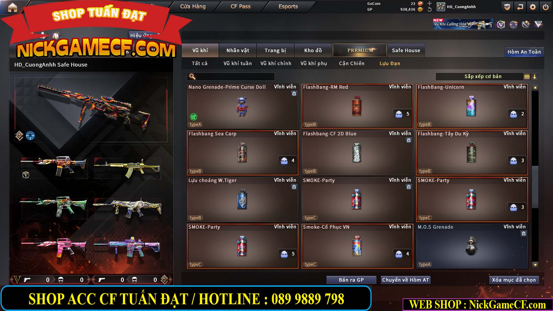 MÃ CF15276 - GIÁ : 2950K - CHIẾN C4 SIÊU XINH - 15 VIP - VIP5