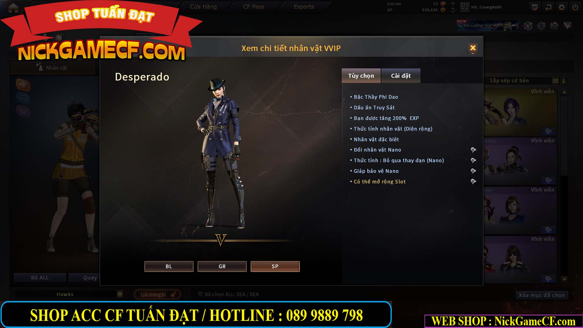 MÃ CF15276 - GIÁ : 2950K - CHIẾN C4 SIÊU XINH - 15 VIP - VIP5