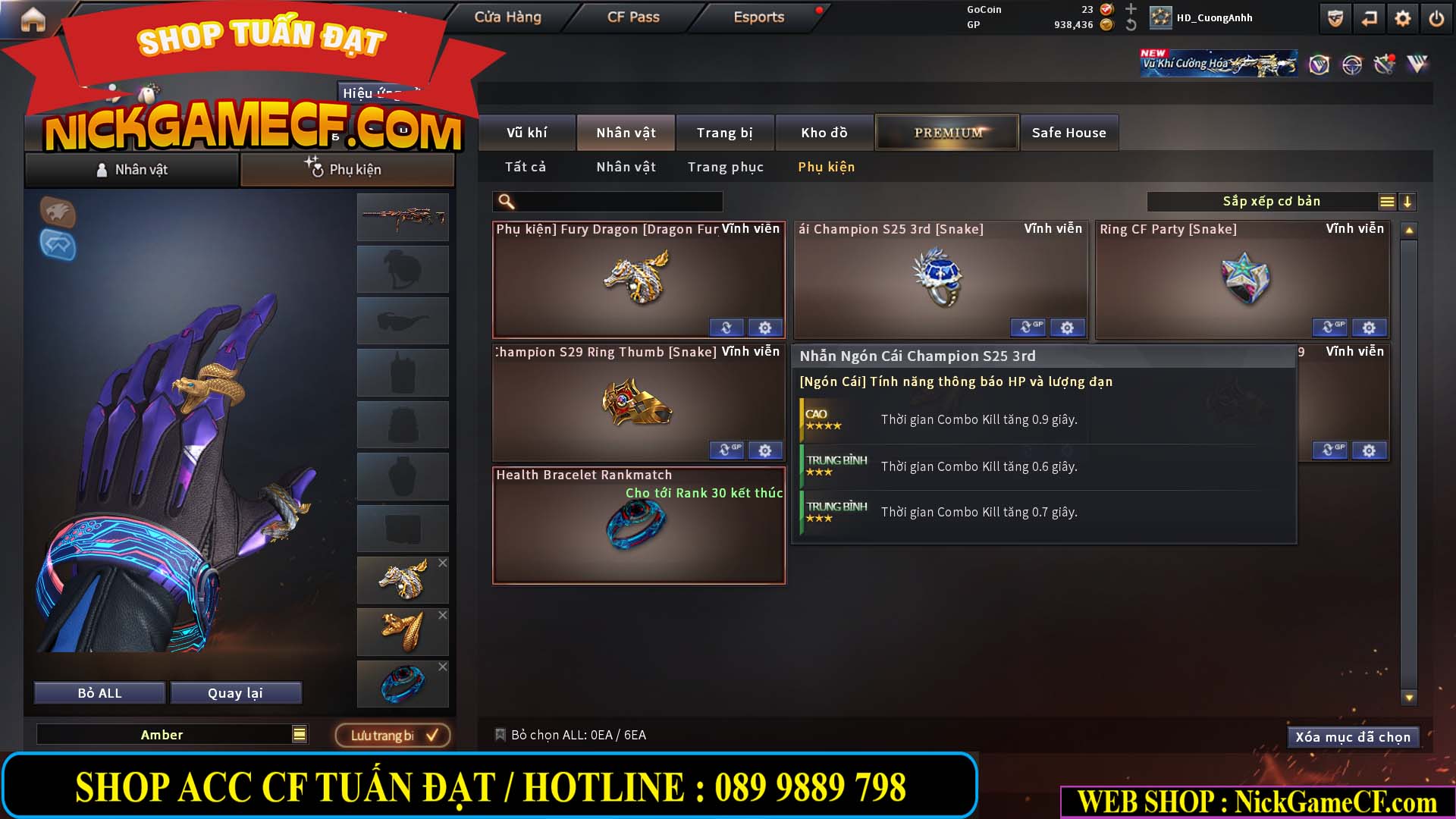 MÃ CF15276 - GIÁ : 2950K - CHIẾN C4 SIÊU XINH - 15 VIP - VIP5