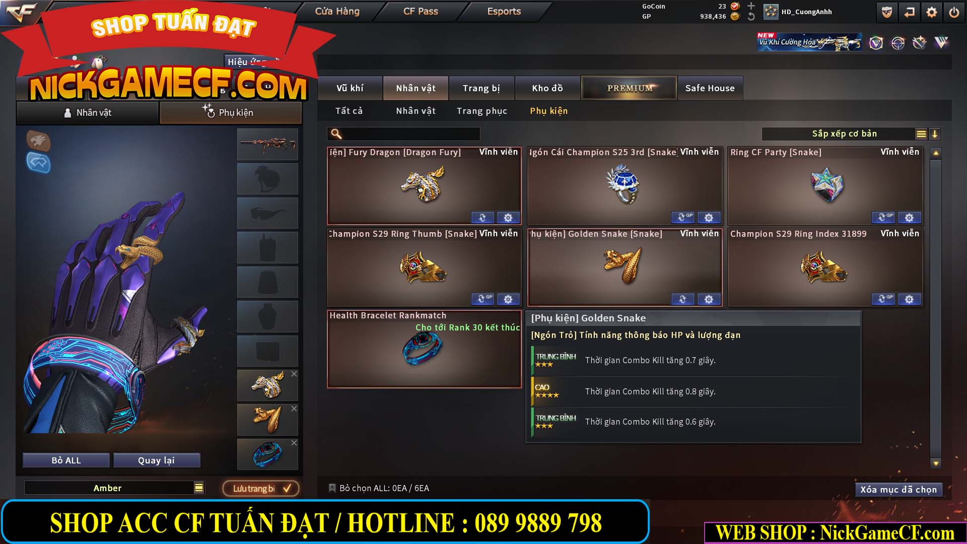 MÃ CF15276 - GIÁ : 2950K - CHIẾN C4 SIÊU XINH - 15 VIP - VIP5