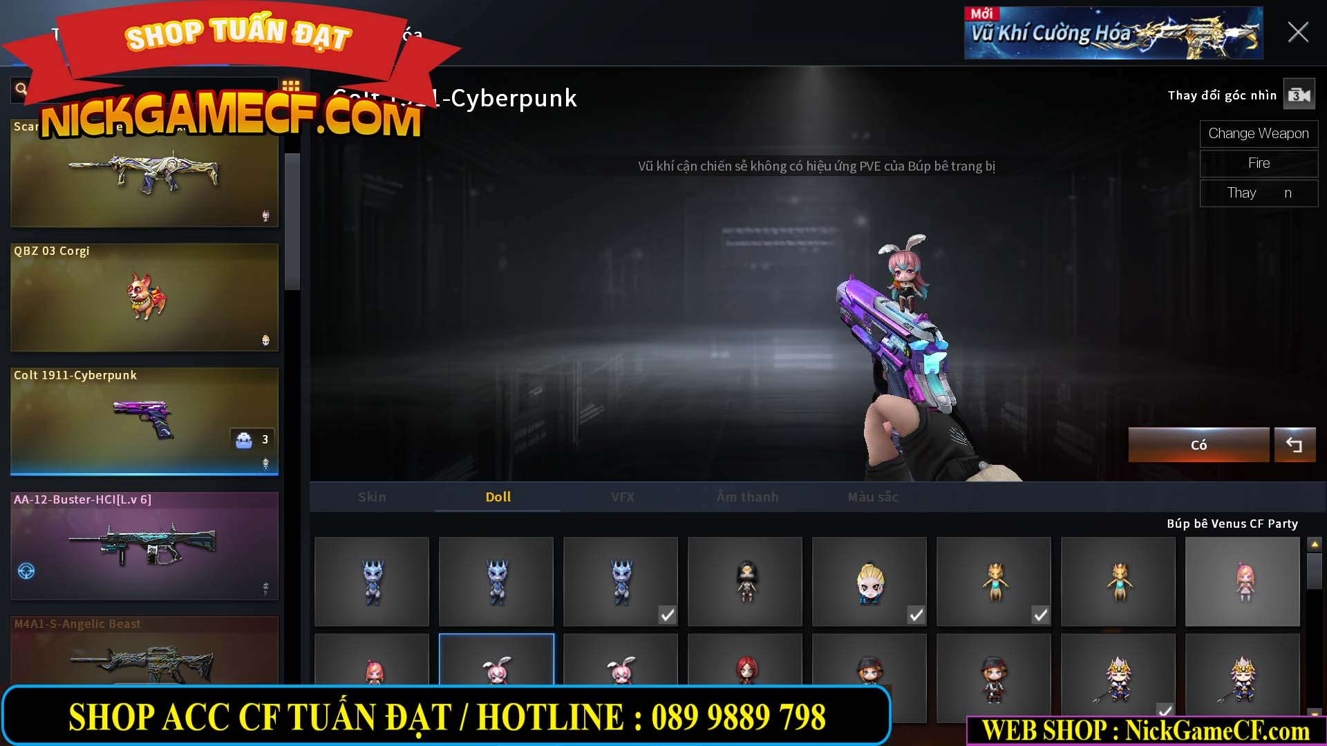 MÃ CF15276 - GIÁ : 2950K - CHIẾN C4 SIÊU XINH - 15 VIP - VIP5