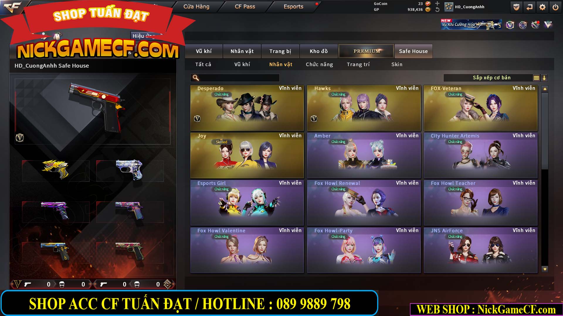 MÃ CF15276 - GIÁ : 2950K - CHIẾN C4 SIÊU XINH - 15 VIP - VIP5