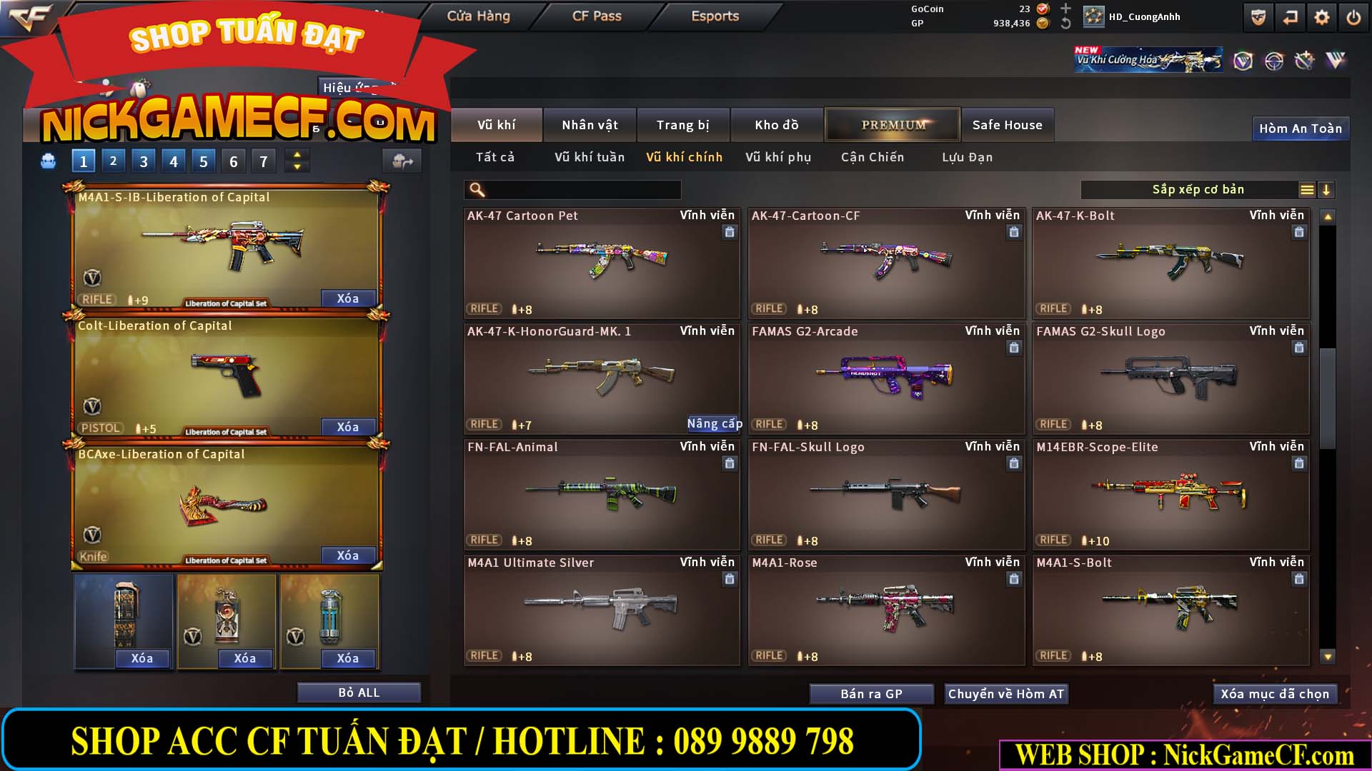 MÃ CF15276 - GIÁ : 2950K - CHIẾN C4 SIÊU XINH - 15 VIP - VIP5