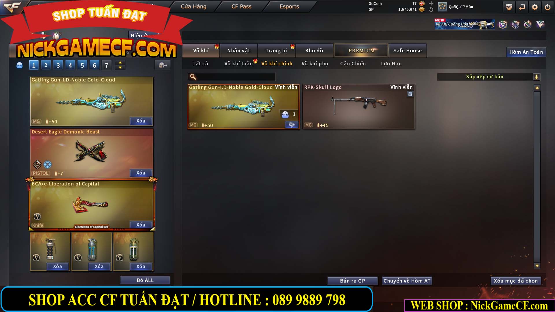 MÃ CF15282 - GIÁ : 2850K - CHIẾN C4 SIÊU XINH - 23 VIP - VIP5