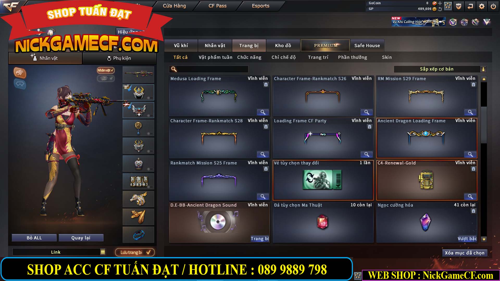 MÃ CF15282 - GIÁ : 2850K - CHIẾN C4 SIÊU XINH - 23 VIP - VIP5