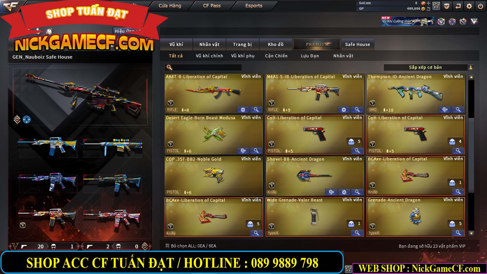 MÃ CF15282 - GIÁ : 2850K - CHIẾN C4 SIÊU XINH - 23 VIP - VIP5