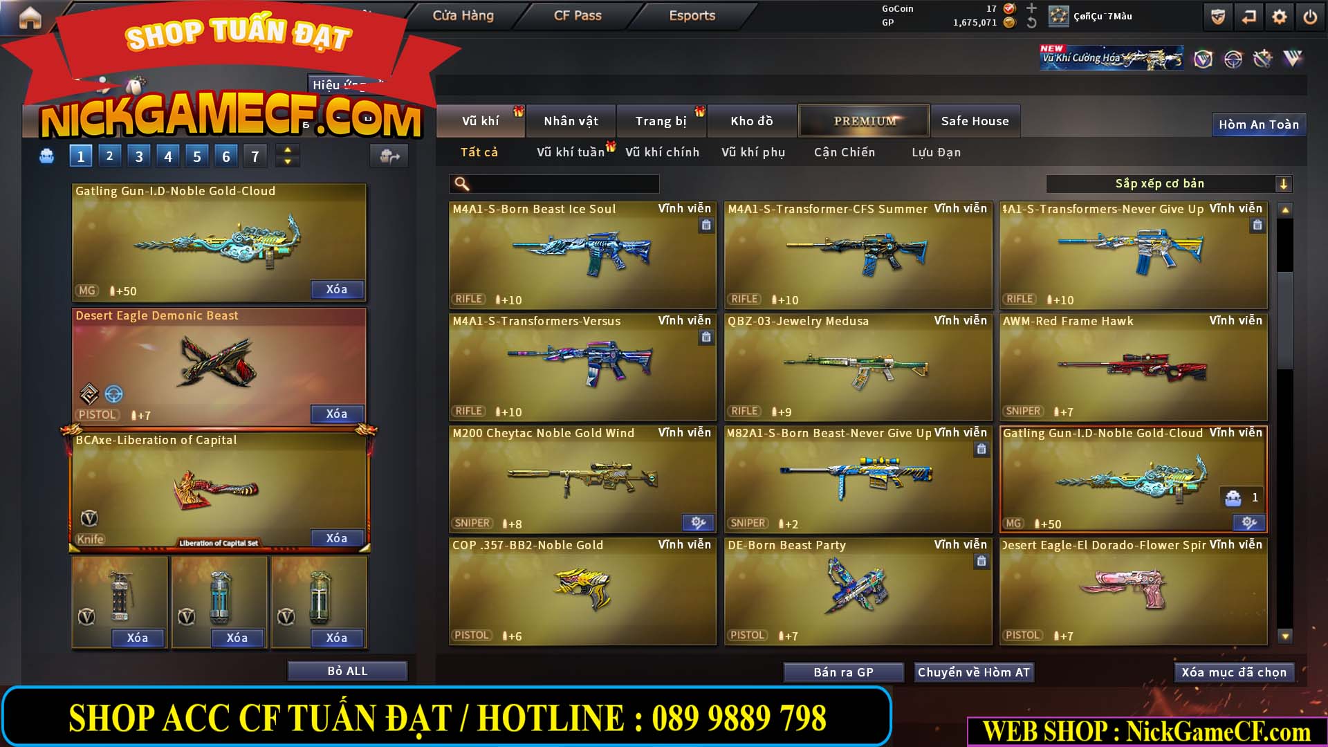 MÃ CF15282 - GIÁ : 2850K - CHIẾN C4 SIÊU XINH - 23 VIP - VIP5