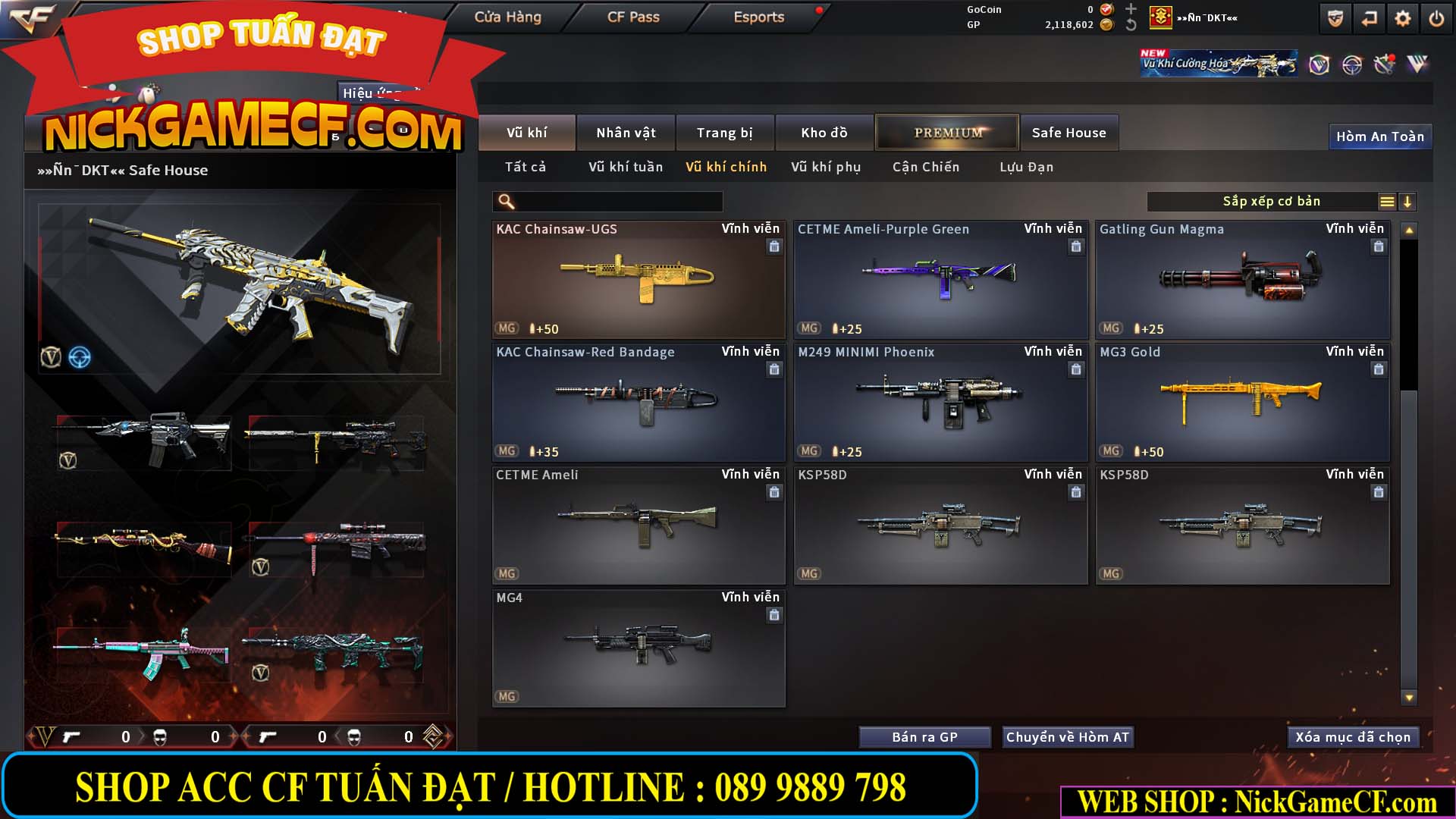 MÃ CF15283 - GIÁ : 1950K - CHIẾN C4 XINH - 12 VIP - VIP4