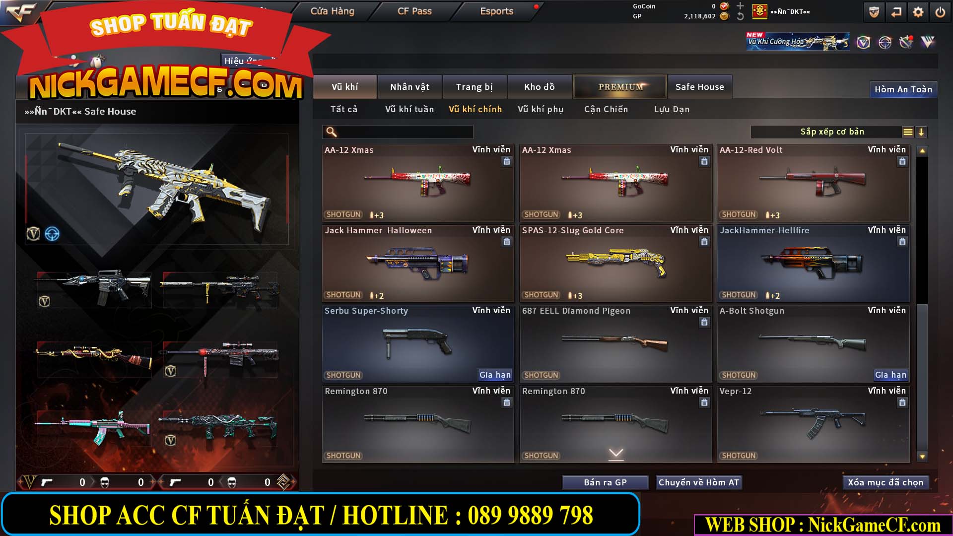 MÃ CF15283 - GIÁ : 1950K - CHIẾN C4 XINH - 12 VIP - VIP4