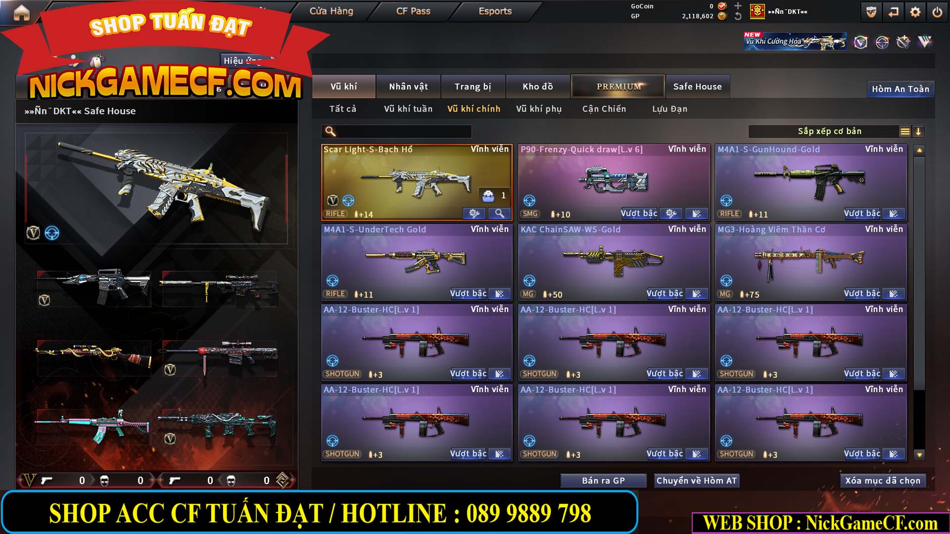 MÃ CF15283 - GIÁ : 1950K - CHIẾN C4 XINH - 12 VIP - VIP4