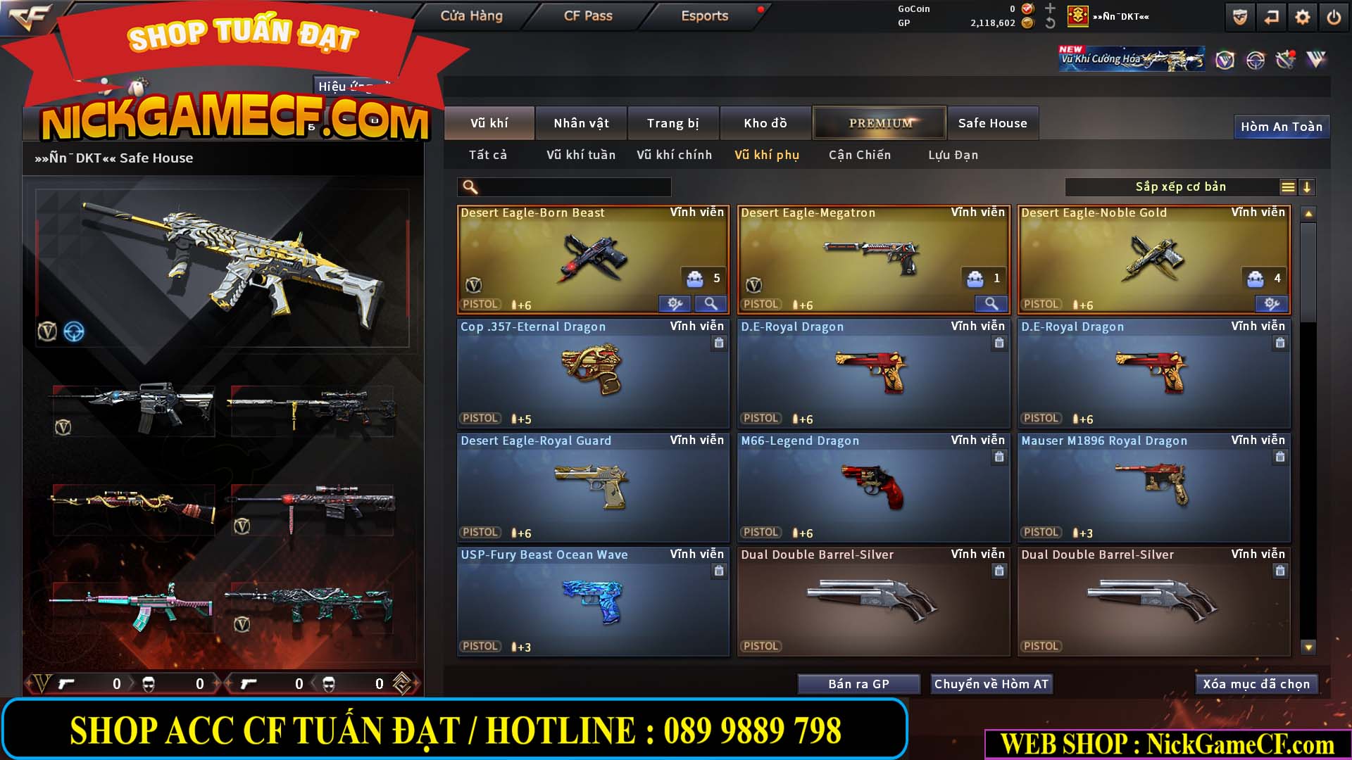 MÃ CF15283 - GIÁ : 1950K - CHIẾN C4 XINH - 12 VIP - VIP4