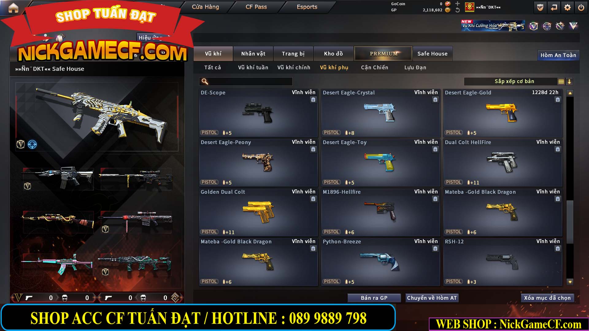 MÃ CF15283 - GIÁ : 1950K - CHIẾN C4 XINH - 12 VIP - VIP4