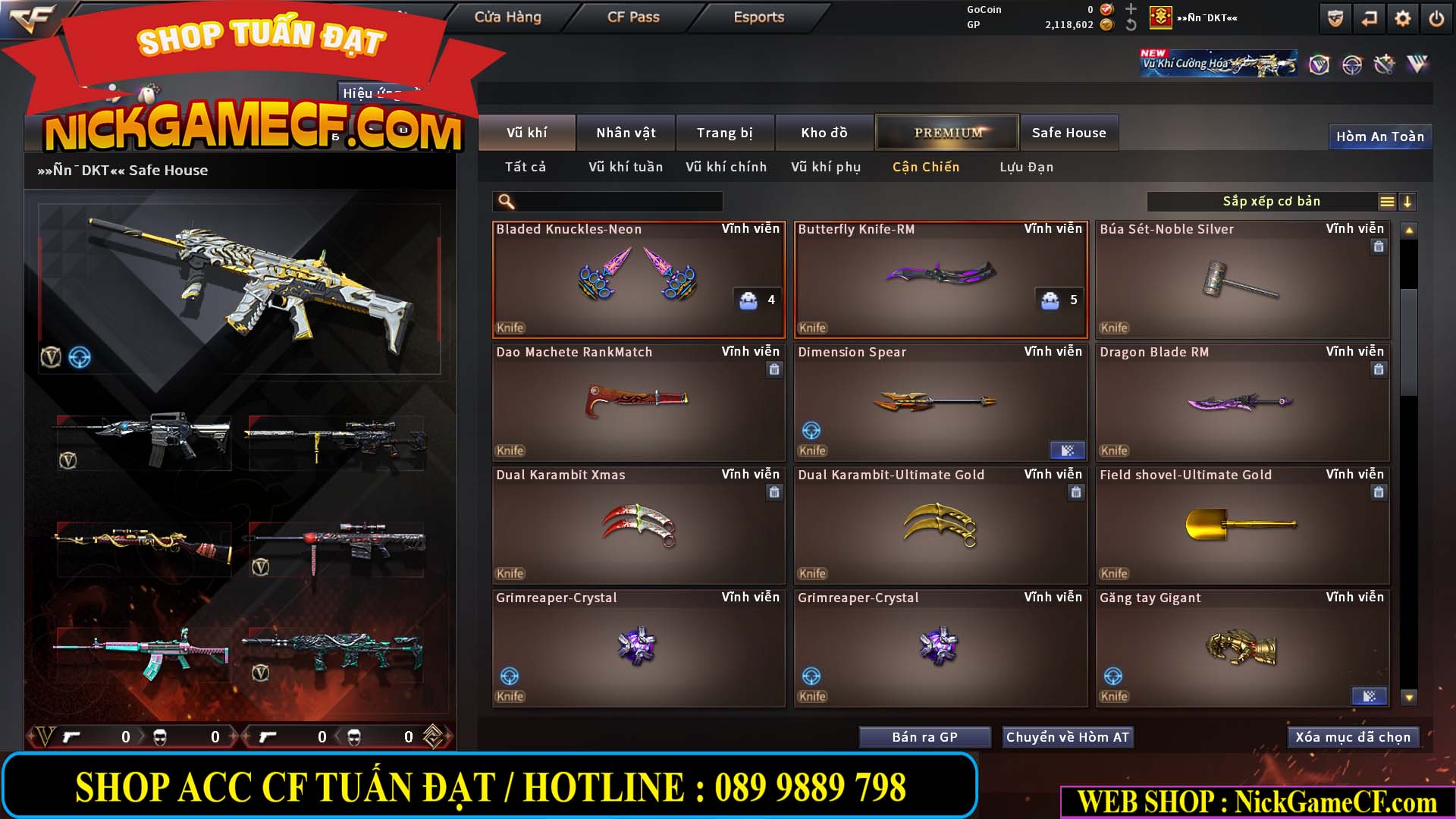 MÃ CF15283 - GIÁ : 1950K - CHIẾN C4 XINH - 12 VIP - VIP4